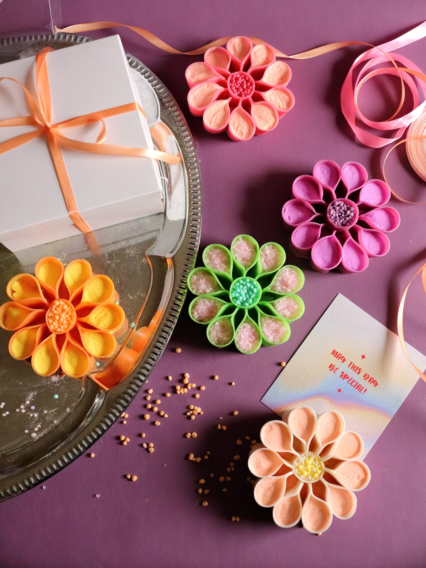 ASMR Flower Shaped Crispy Soap