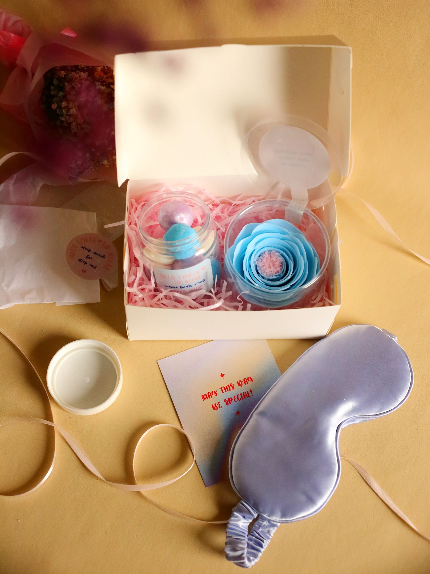 Gift Set: Rose-shaped ASMR Soap & Sugar Scrub