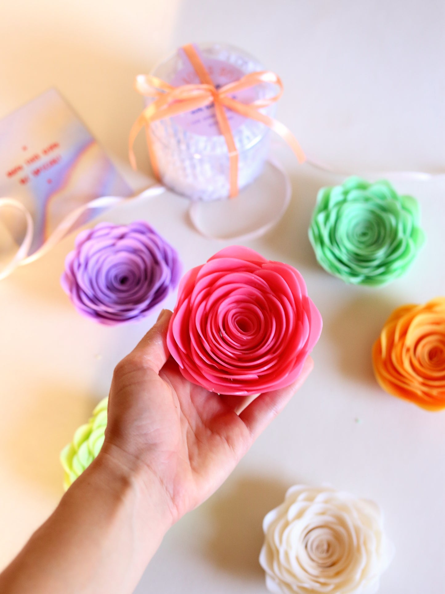 ASMR Single Rose-Shaped Crispy Soap