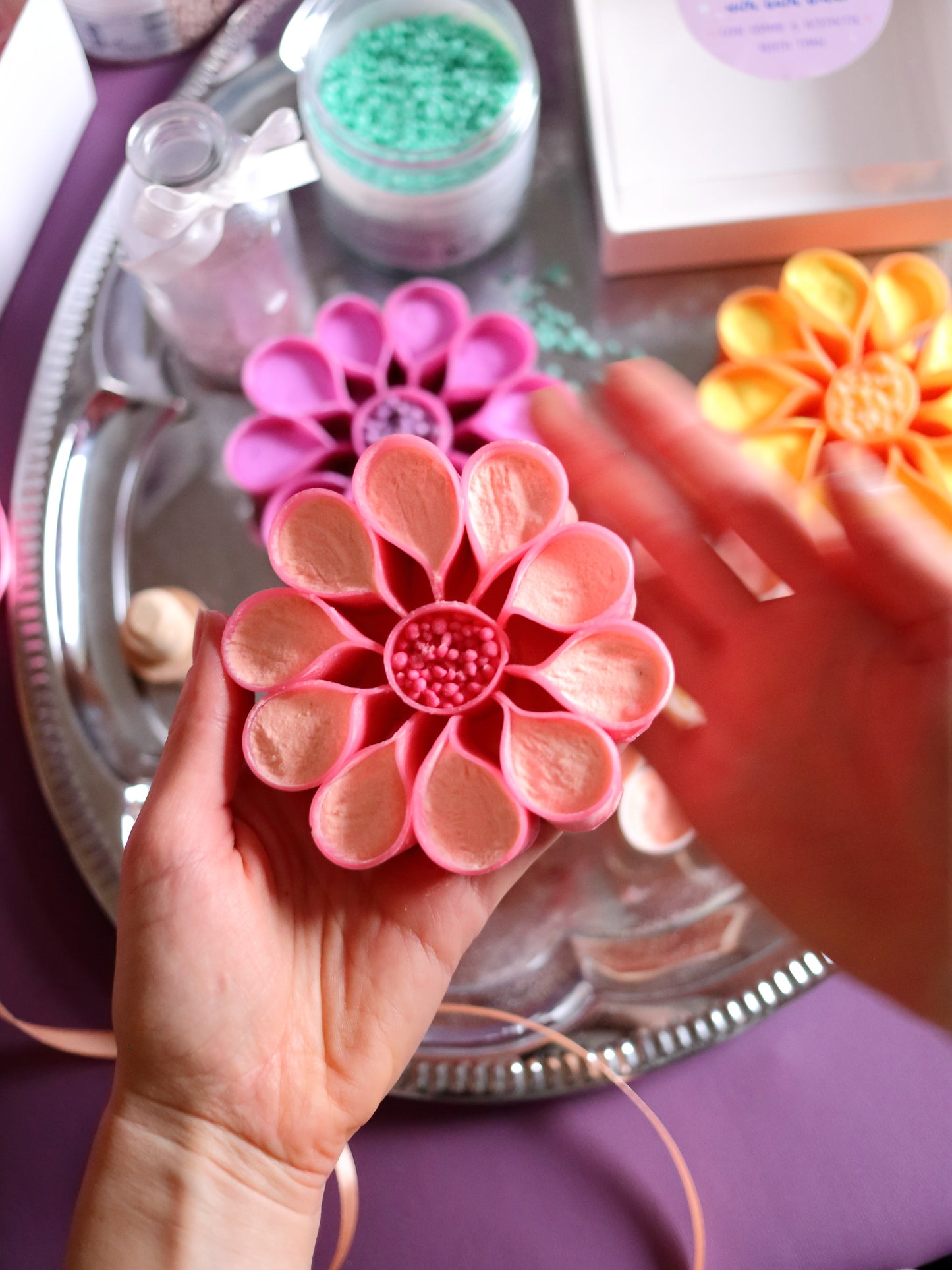 ASMR Flower Shaped Crispy Soap