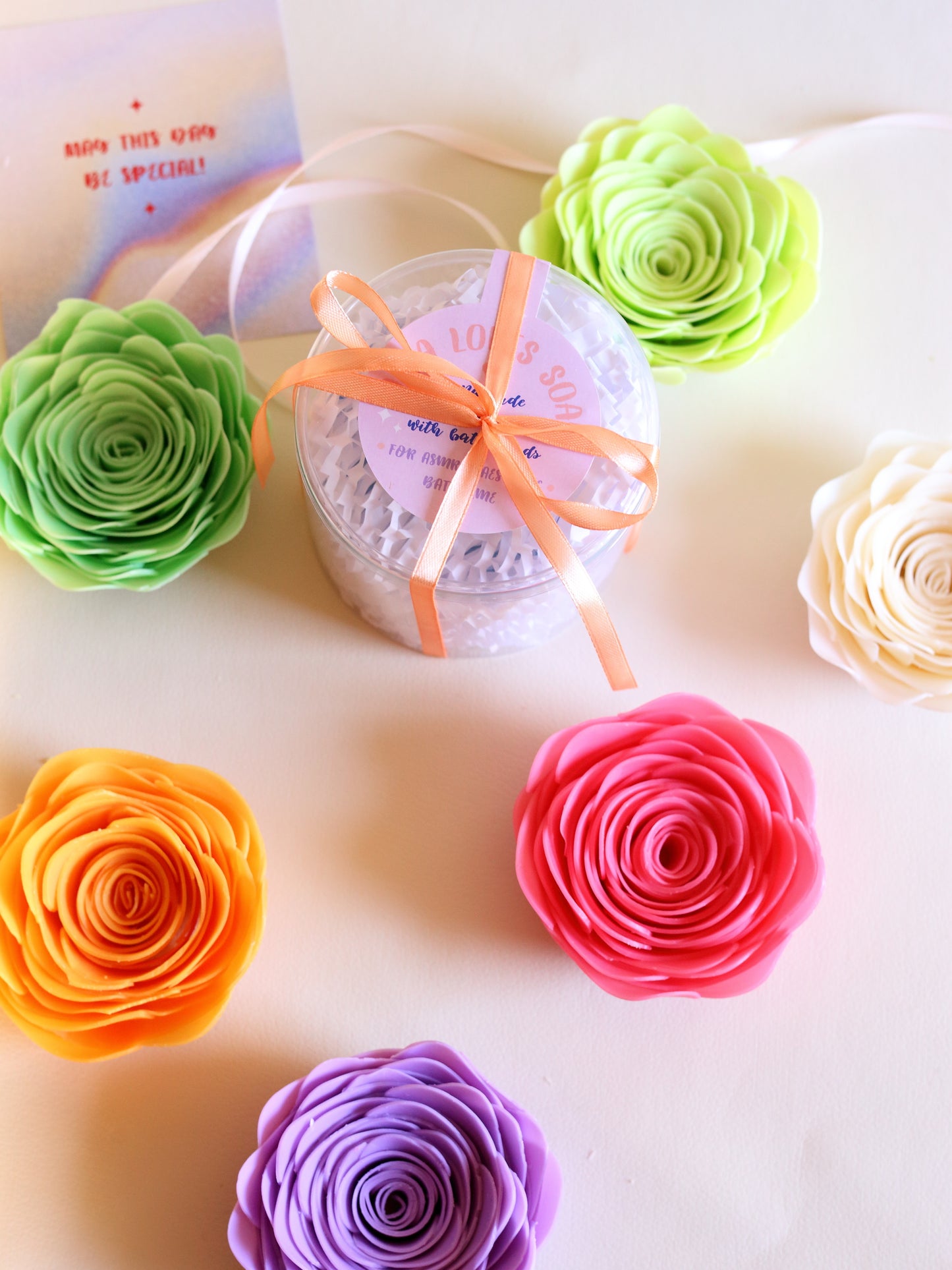 ASMR Single Rose-Shaped Crispy Soap