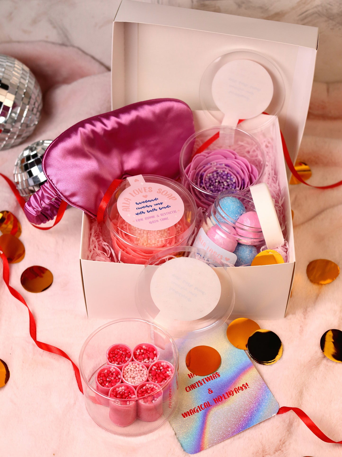 Standart Box with 3 ASMR Soaps and Sugar Scrub