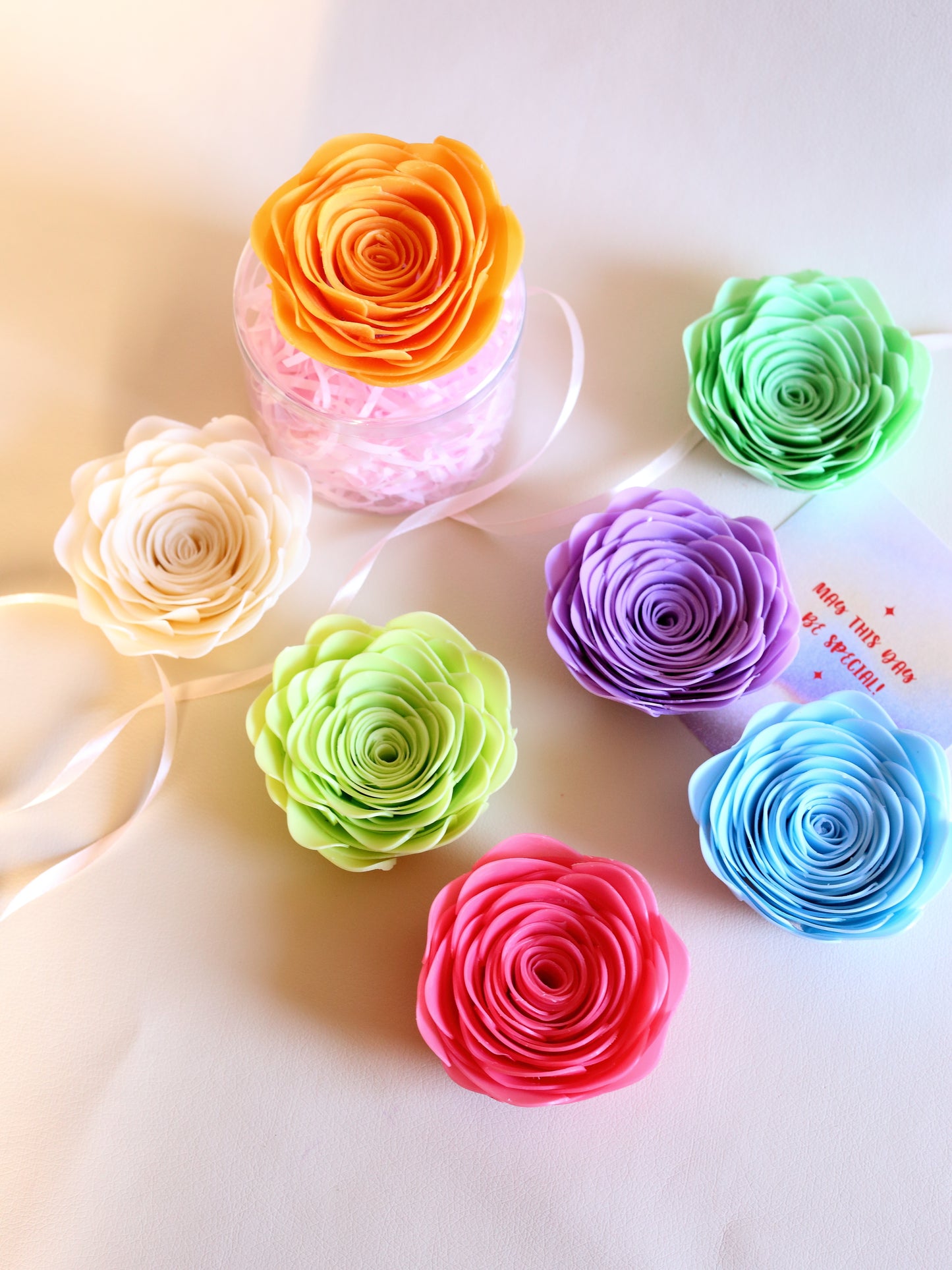 ASMR Single Rose-Shaped Crispy Soap
