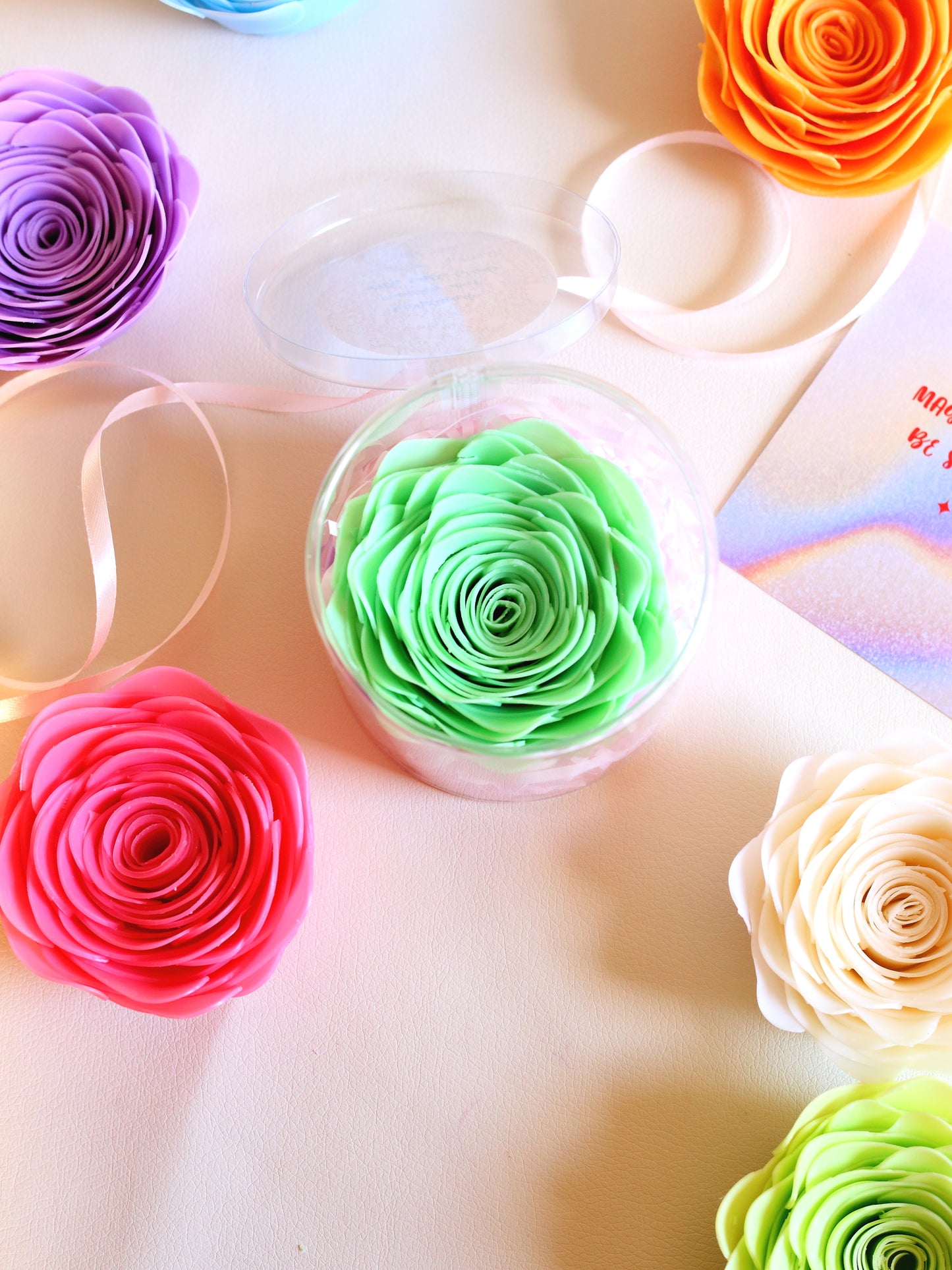 ASMR Single Rose-Shaped Crispy Soap