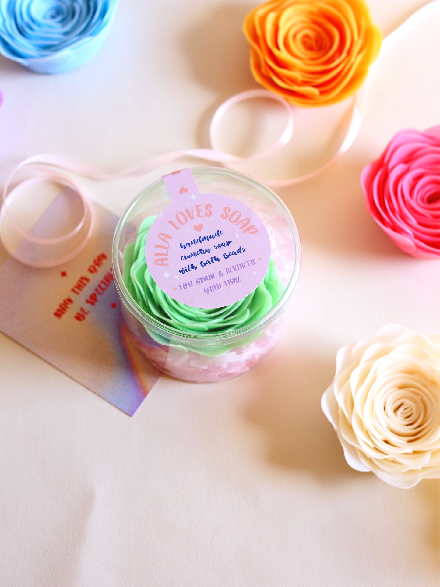 ASMR Single Rose-Shaped Crispy Soap