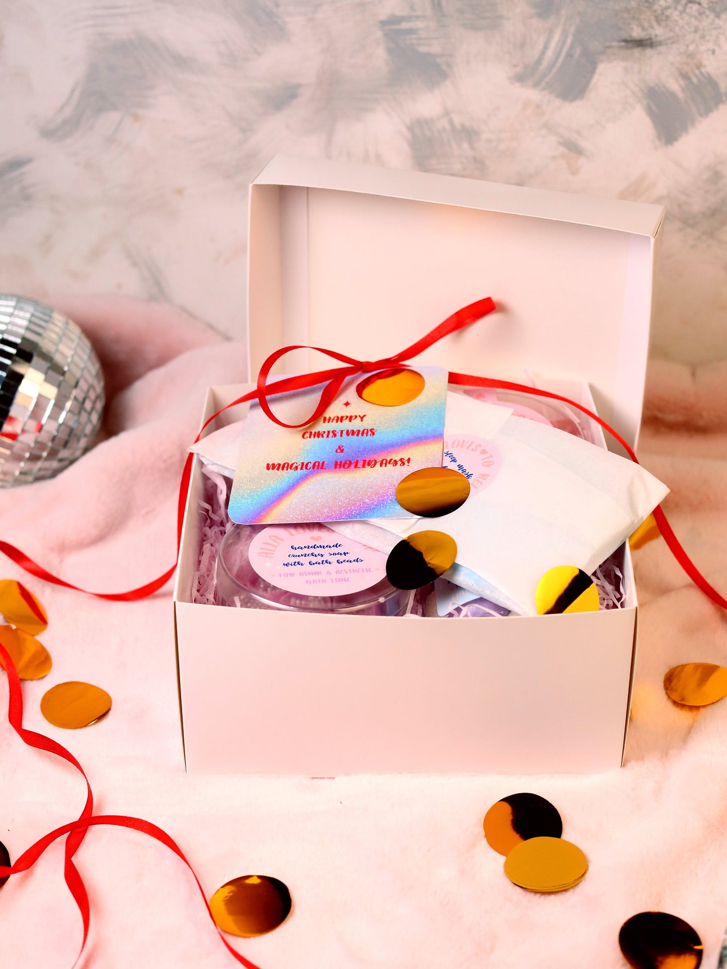 Standart Box with 3 ASMR Soaps and Sugar Scrub