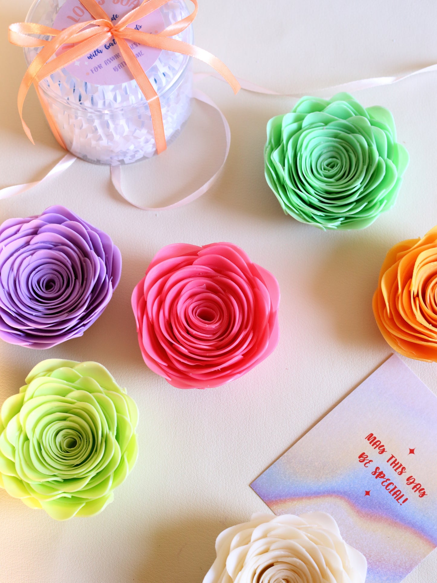 ASMR Single Rose-Shaped Crispy Soap