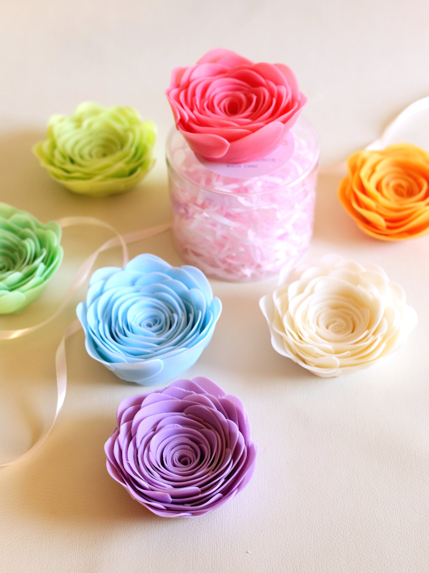 ASMR Single Rose-Shaped Crispy Soap